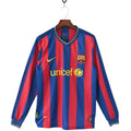 Maillot Barcelone Domicile Retro Manche Longue 2008