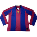 Maillot Barcelone Domicile Retro 1999 Manche Longue