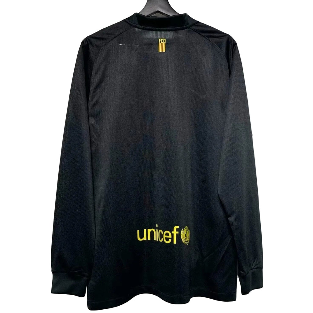 Maillot Barcelone Retro Noir Longue manche