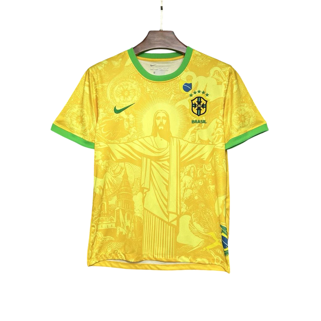 Maillot Brésil Jésus - Maillot concept 24/25 - Jaune