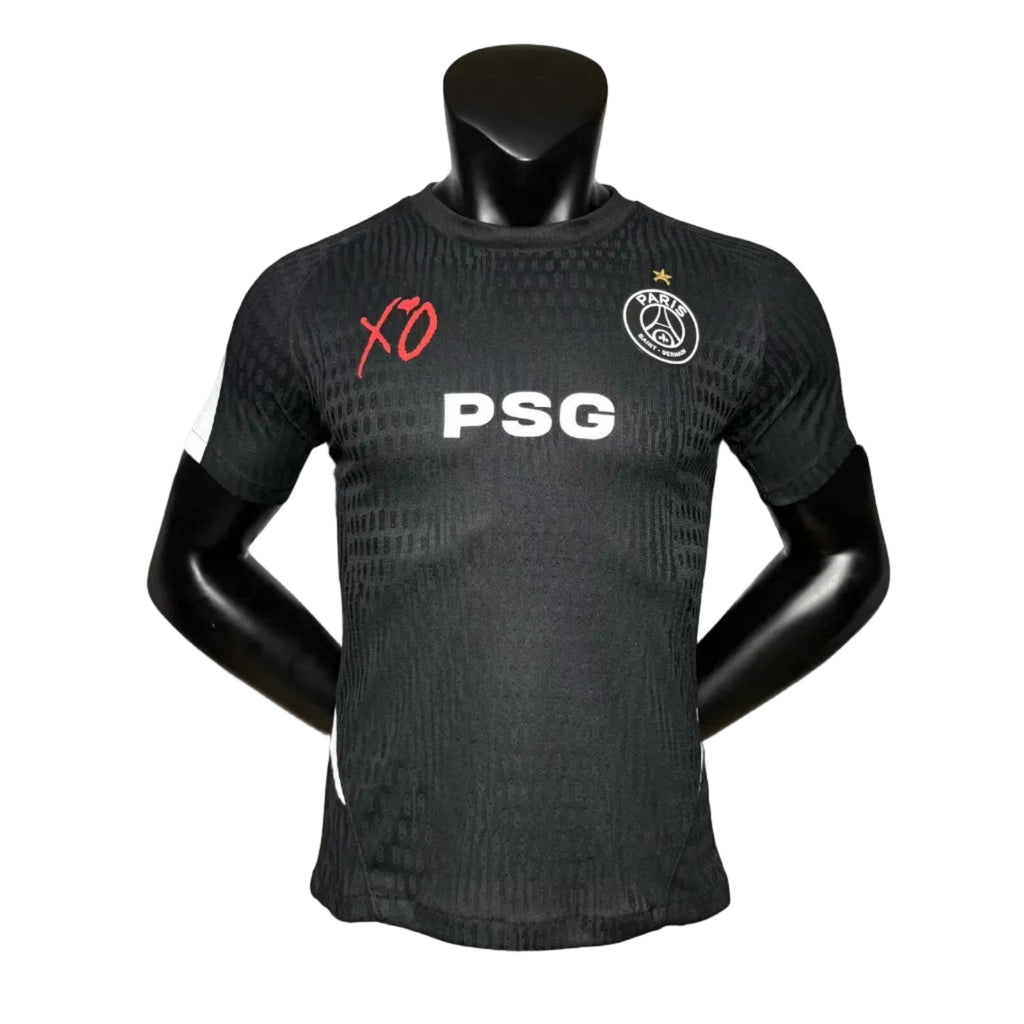 Maillot PARIS SAINT GERMAIN XO 2025 2026 Noir Avec étoile
