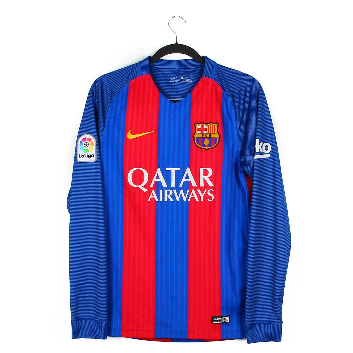 Maillot Barcelone Domicile Retro 2015 Manche Longue